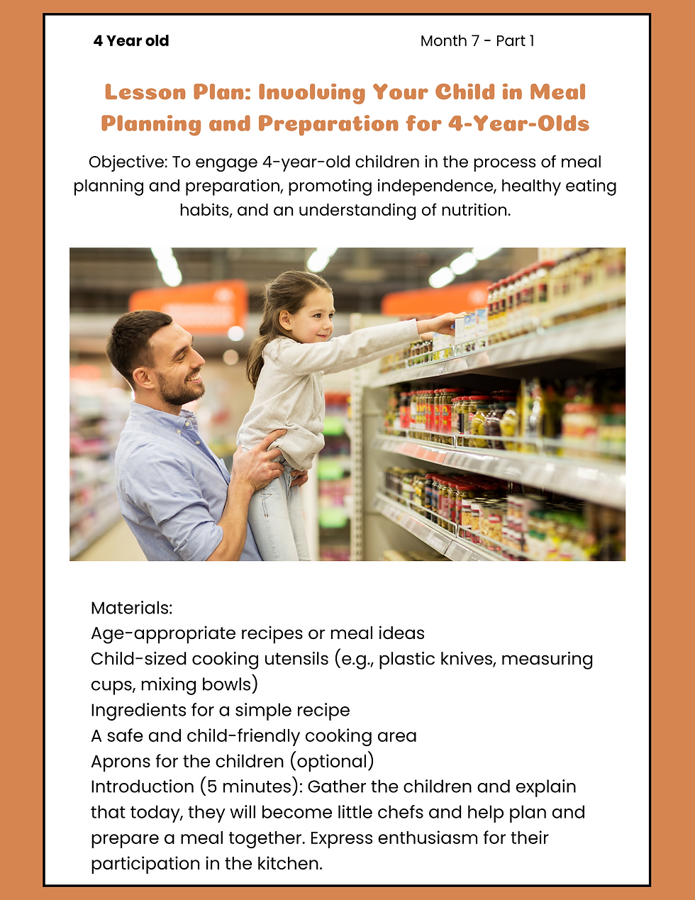 4 Year-Old - Month 7