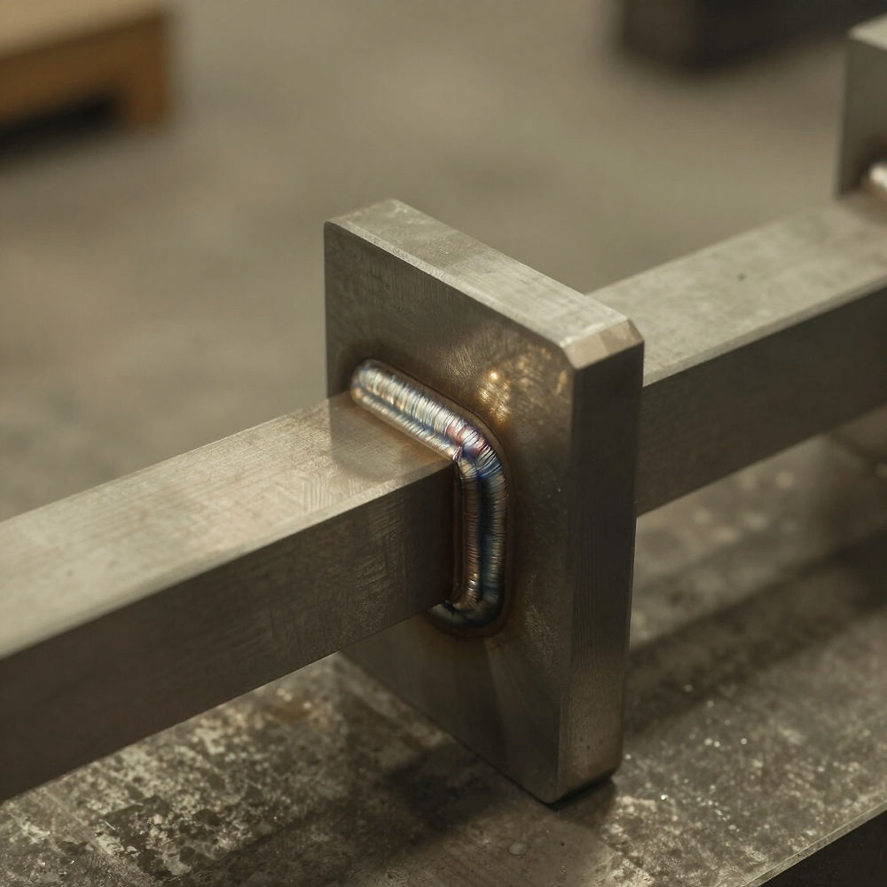 Custom metal fabrication with a strong welded joint