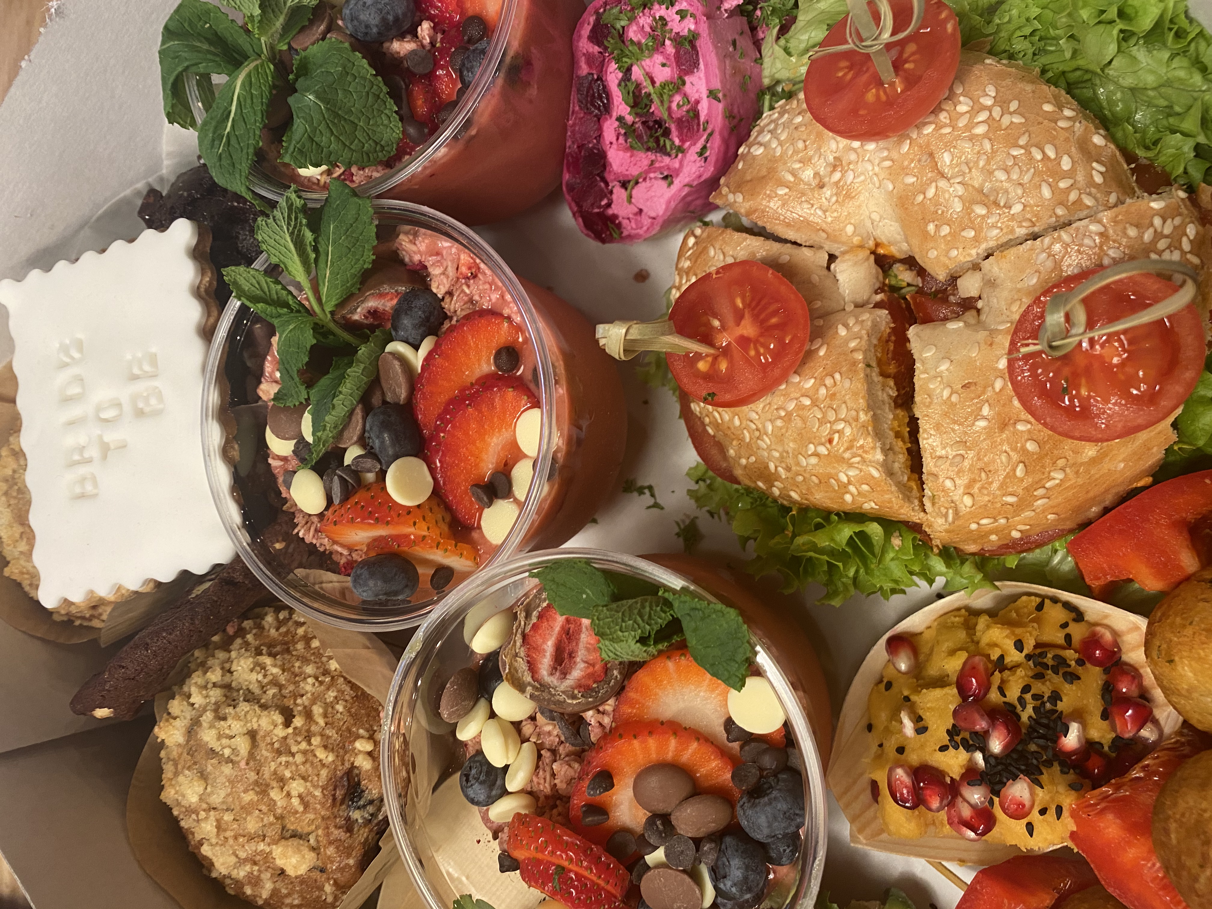 Arranged Food and Objects