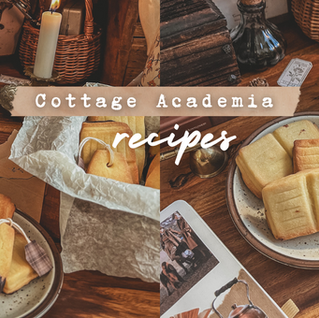 How to Make Vegan Shortbread Biscuits in Cottage Academia style