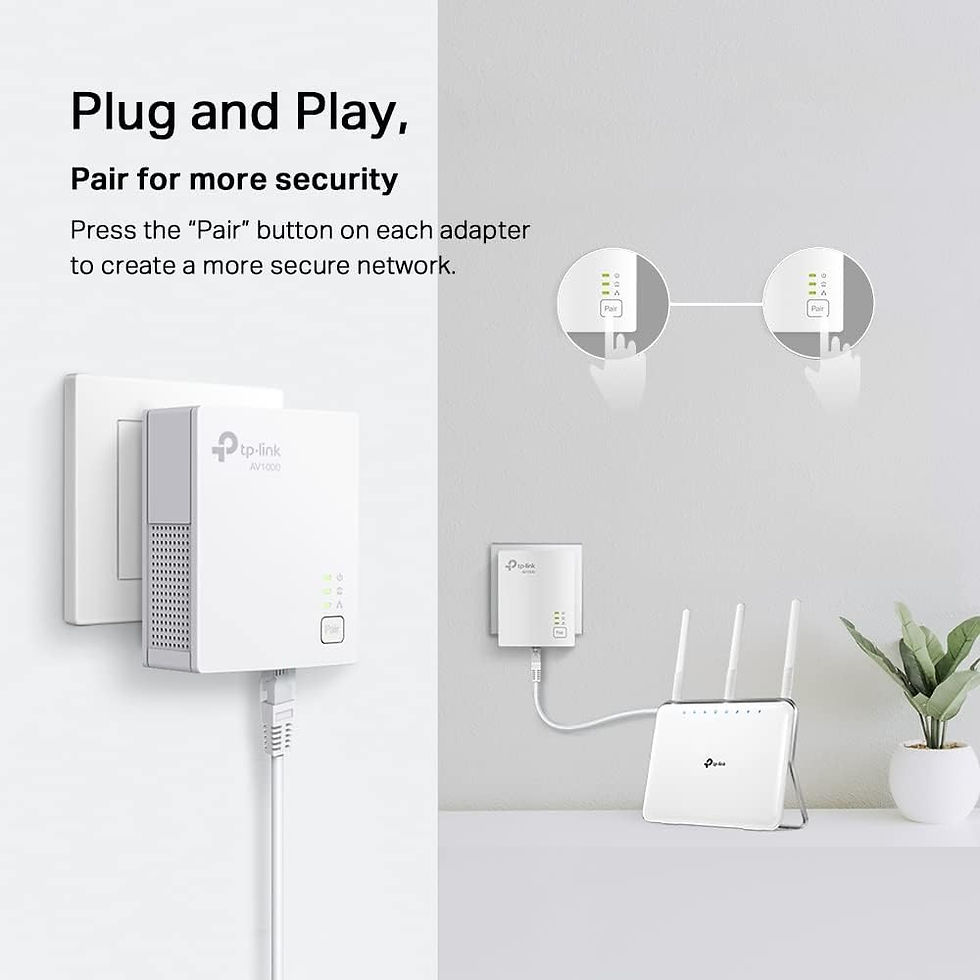 Thumbnail: TP-Link Powerline Ethernet AV1000 Gigabit Port Ethernet Over Power