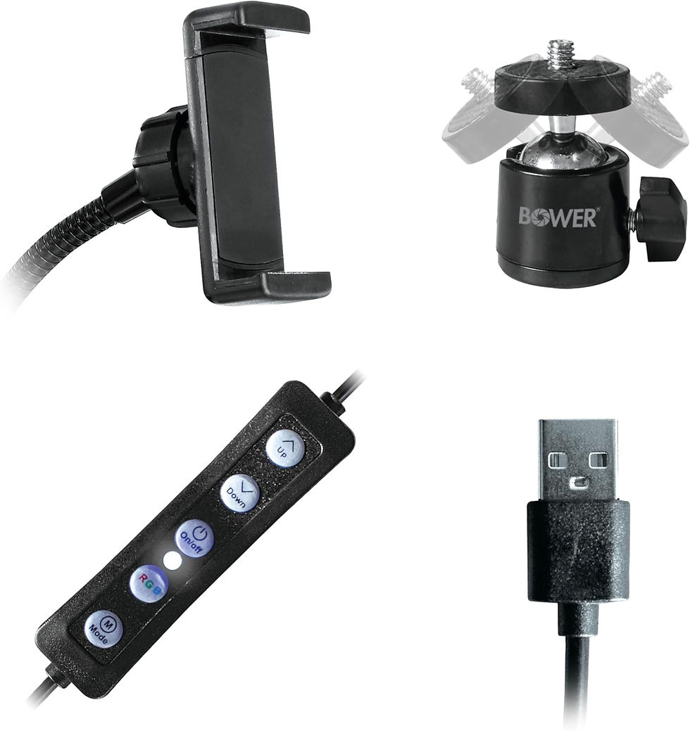 Thumbnail: Bower WA-RGB10TT 10-in. RGB Selfie Desktop Ring Light Studio Kit