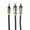 Thumbnail: onn. 6 FT./1.8 m 3.5 mm to 2-Male RCA Audio Cable with Gold Contacts, Reliable C