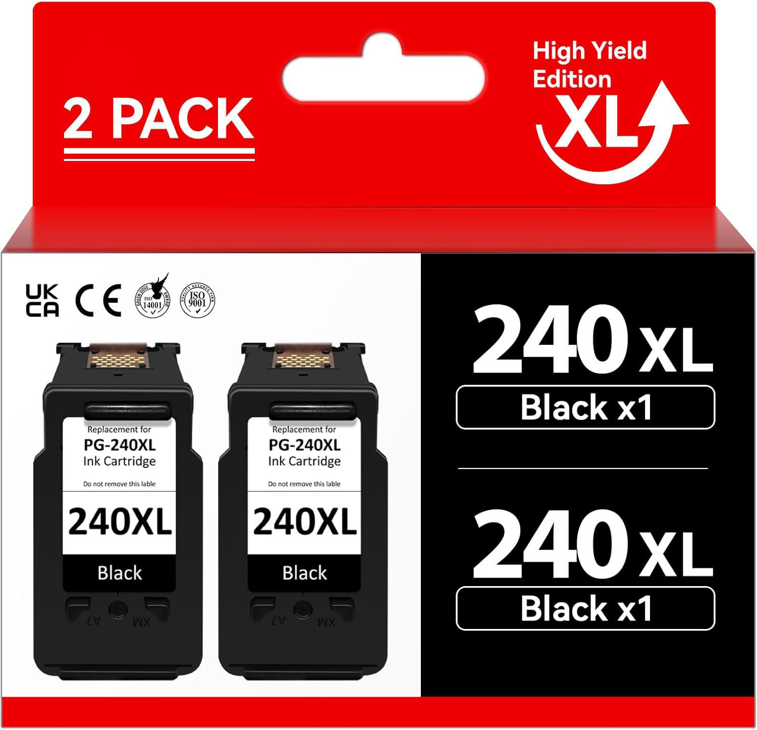 Remanufactured 240 Ink Cartridge Replacement for Canon 240XL PG-240 PG-240XL