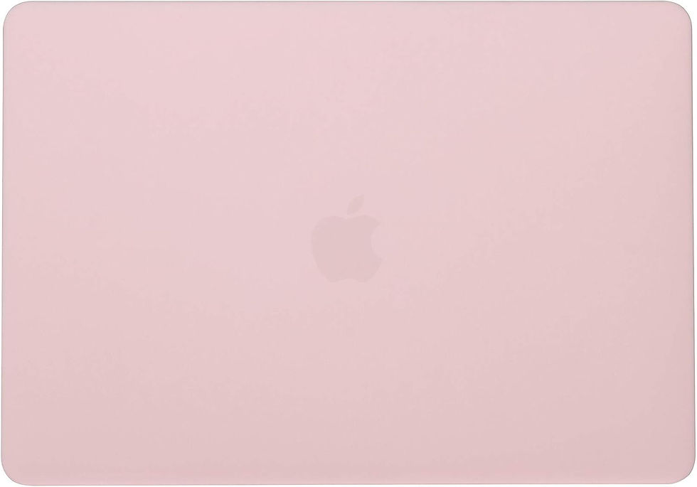 Thumbnail: Hard Shell Laptop Cover Mac Pro 13"  with Keyboard Protective Skin, Rose Quartz