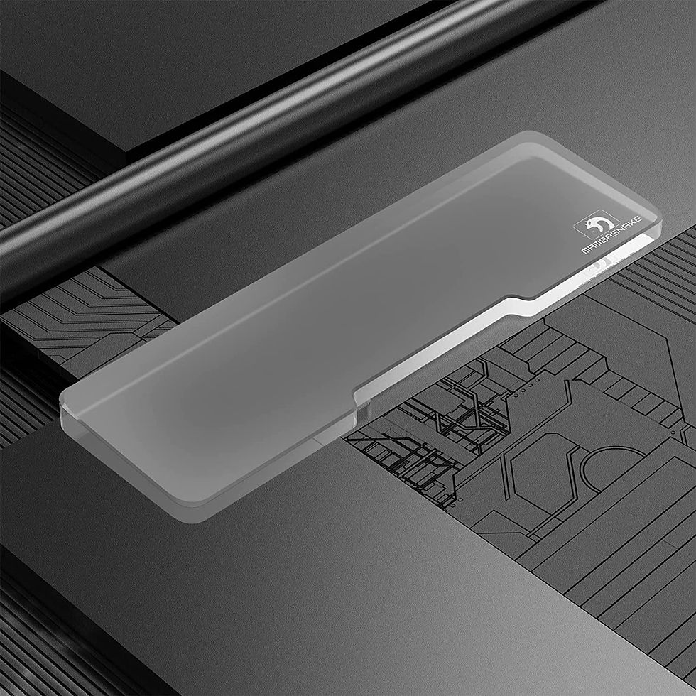 Thumbnail: SELORSS Acrylic Keyboard Wrist Rest Compact Keyboards Ergonomic Palm rest