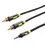 Thumbnail: onn. 6 FT./1.8 m 3.5 mm to 2-Male RCA Audio Cable with Gold Contacts, Reliable C