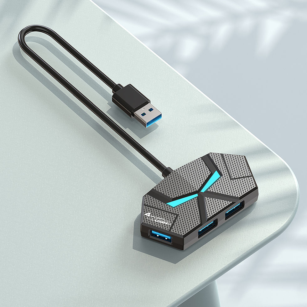 Thumbnail: 7 Ports USB 3.0 HUB Type C Docking Station 5Gbps High Speed Transmission Splitte
