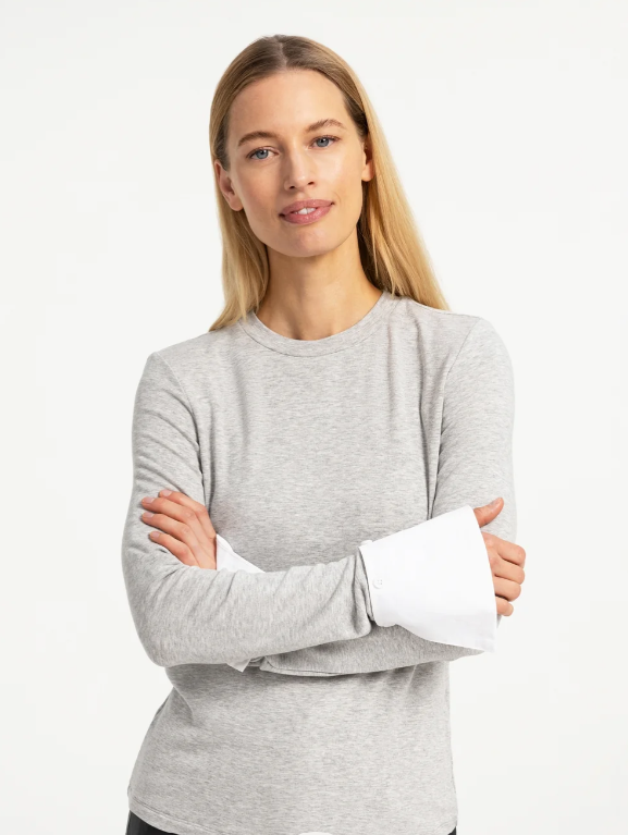 Jersey top with removable cuff