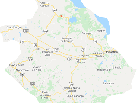 ubicación de la Diócesis de San Andrés Tuxtla.