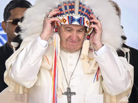 EL PAPA FRANCISCO EN CANADÁ. ENCUENTRO CON LOS PUEBLOS Y LOS MIEMBROS DE LA COMUNIDAD PARROQUIAL.