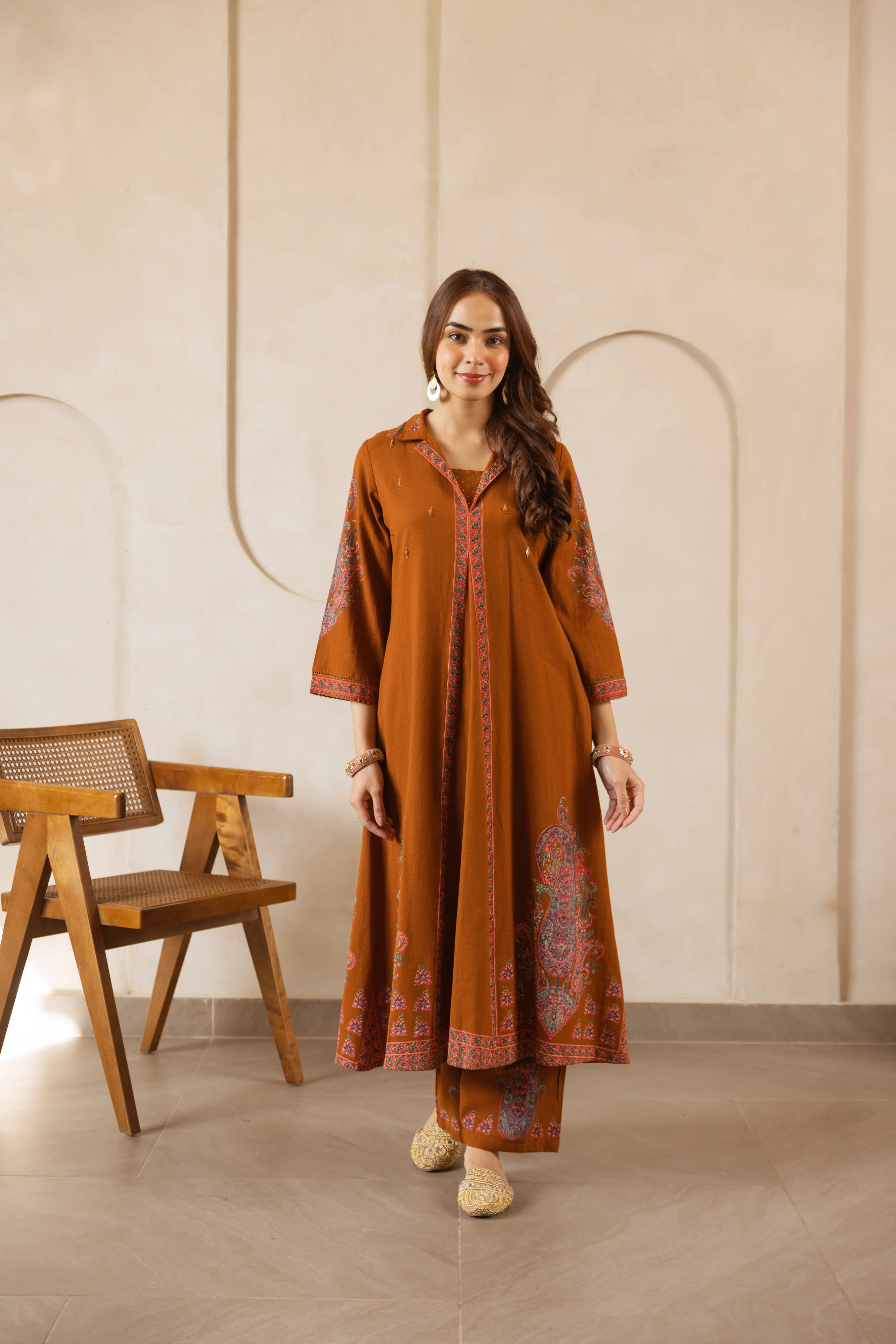 Slub cotton 2 piece set