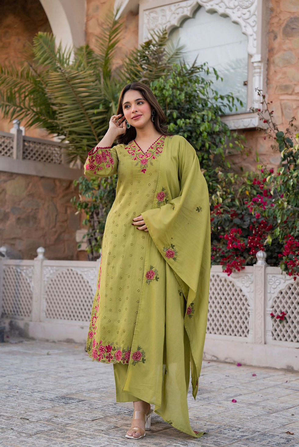 Thumbnail: Desi ready to wear cotton suits
