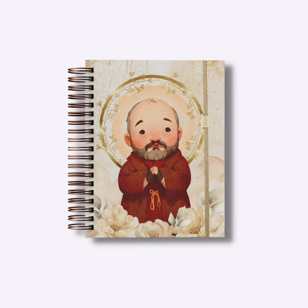Caderno A5 Santo Padre Pio