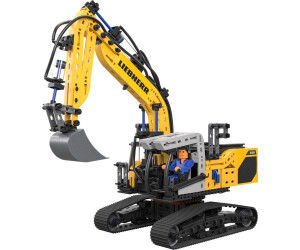 fischertechnik Liebherr R938 Pneumatik-Bagger mit über 650 Bauteilen und realistischem Pneumatiksystem.