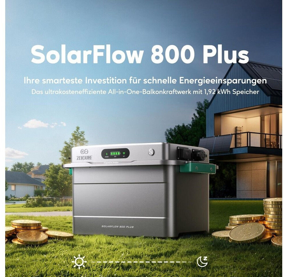 Zendure SolarFlow 800 Plus Balkonkraftwerk Speicher System