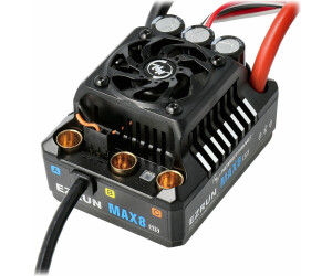 Hobbywing EZRUN MAX8 G2S 160A Brushless Regler für 1:8 RC Fahrzeuge mit 3S bis 6S LiPo.