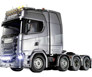 Tamiya Scania 770 S 8x4/4 1:14 RC Truck Bausatz mit Aluminium-Chassis und 3-Gang Getriebe.
