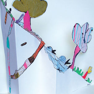 Sculptures en papier, paysages