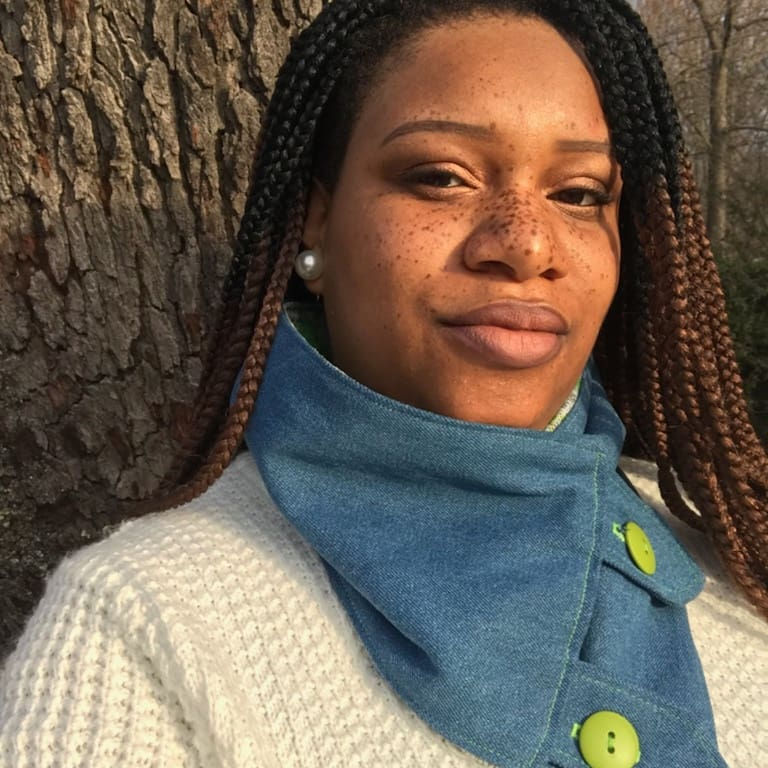 Thumbnail: Reversible Denim Scarf