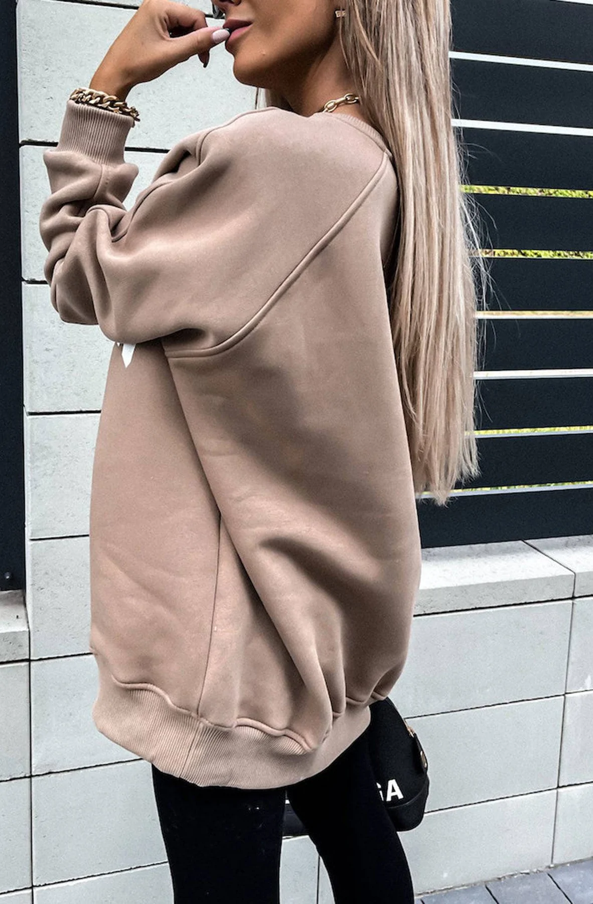 Slogan oversized deals jumper