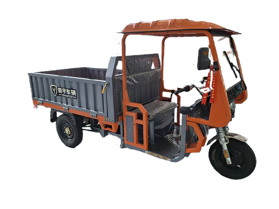 e-vehicle, e-truck, electric tricycle, electric cargo vehicle, electric vehicle for hauling, golf cart alternative, affordable and durable e-truck, heavy duty e-vehicle, mini e-truck