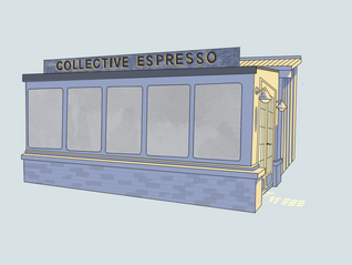 Procreate drawing of Collective Espresso, 