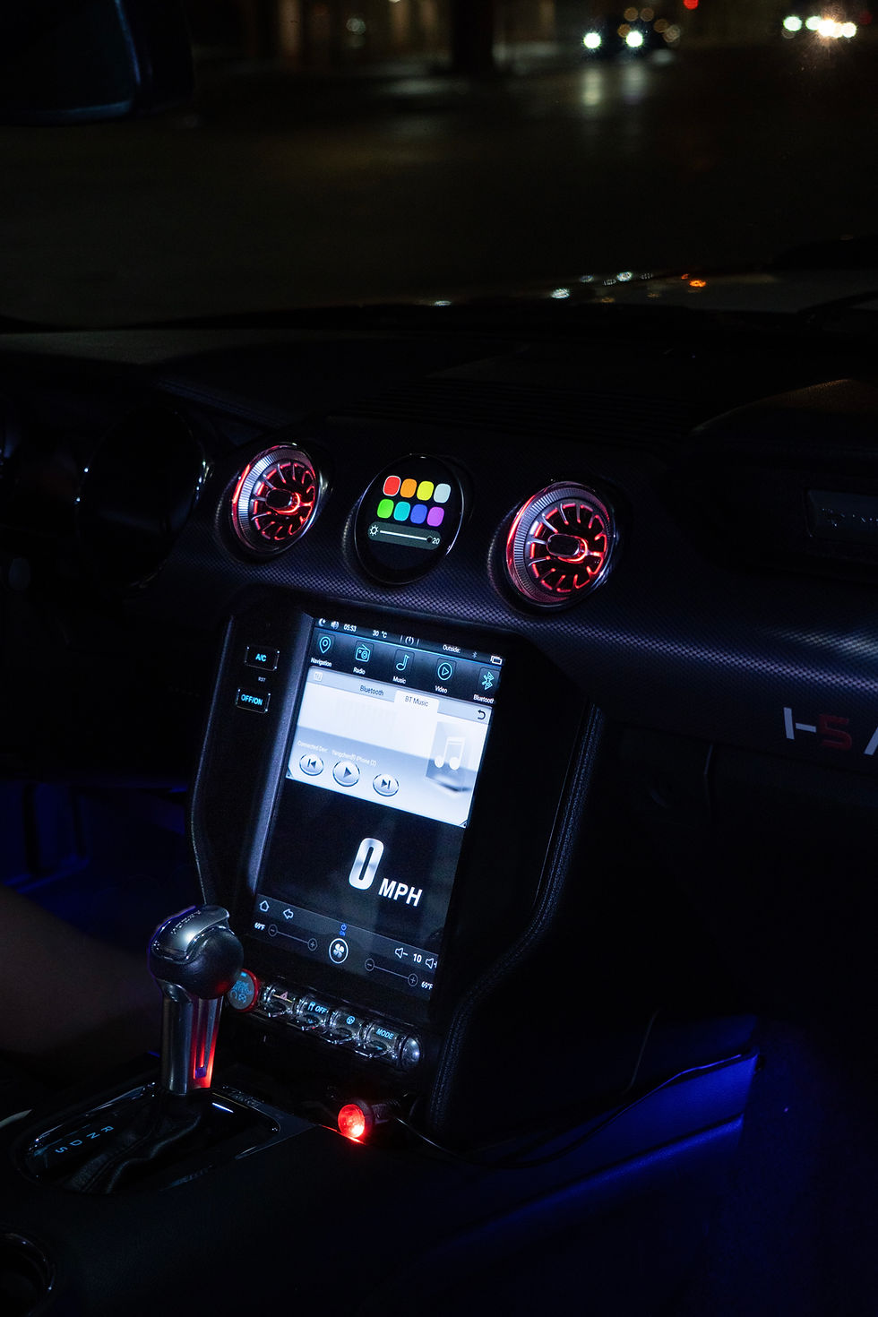 Thumbnail: 15-23 ColorShift AC Vents With LED Digital Gauge
