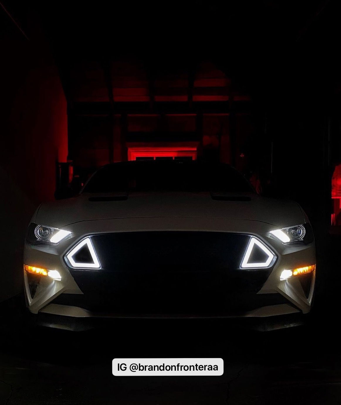 I-5 TECH White LED Grille (18-21 Mustangs)