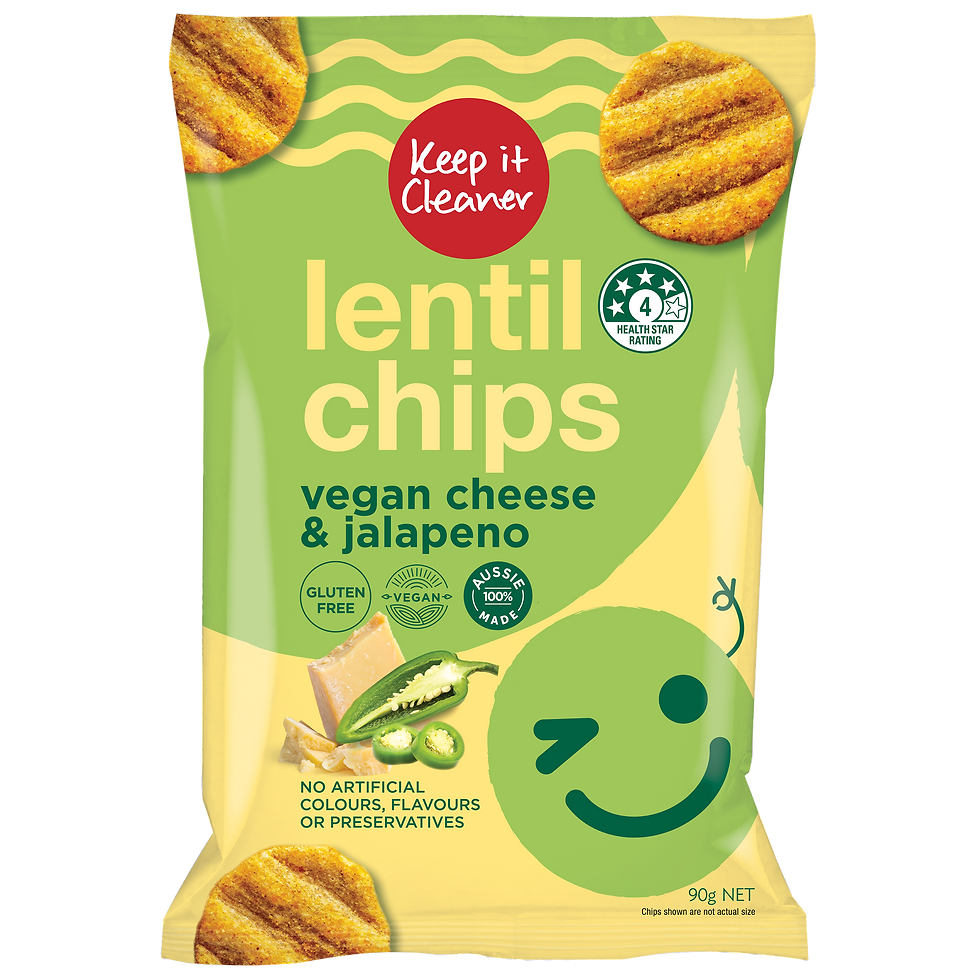 Lentil Chips Vegan Cheese Jalapeno 90g Keep It Cleaner lentil-chips-vegan-cheese-jalapeno-90g-keep-it-cleaner