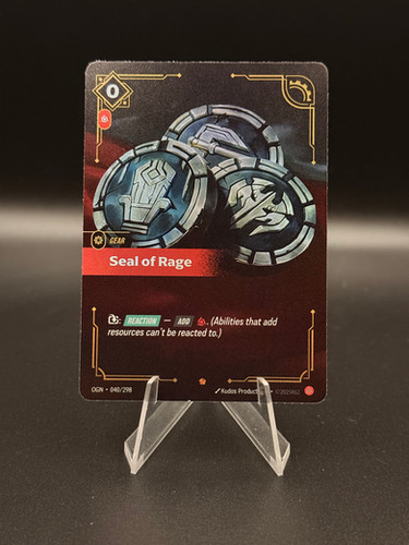 Red Seals Riftbound Riftbound Seal of Rage 040/298 L.O.L | Mikescardsstore
