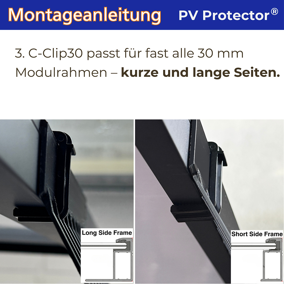 Miniaturbild: PV Protector – Vogelabwehr für Solarmodule, 150 mm Höhe, werkzeuglose Montage