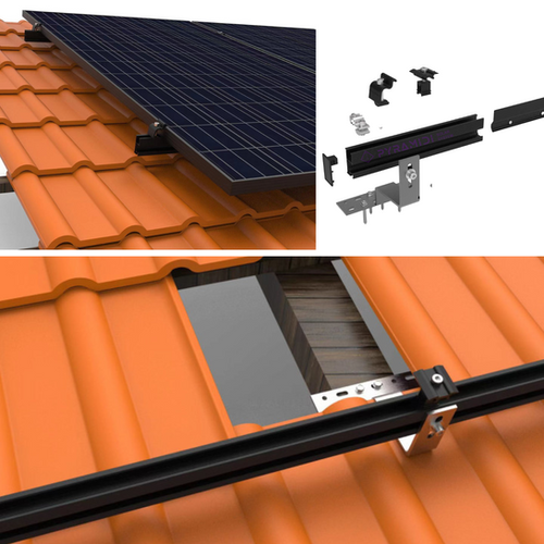 2x PV-Modul Halterung 30 Mm – Schwarz, Universell Einsetzbar – Für Solarmodule & Balkonkraftwerke