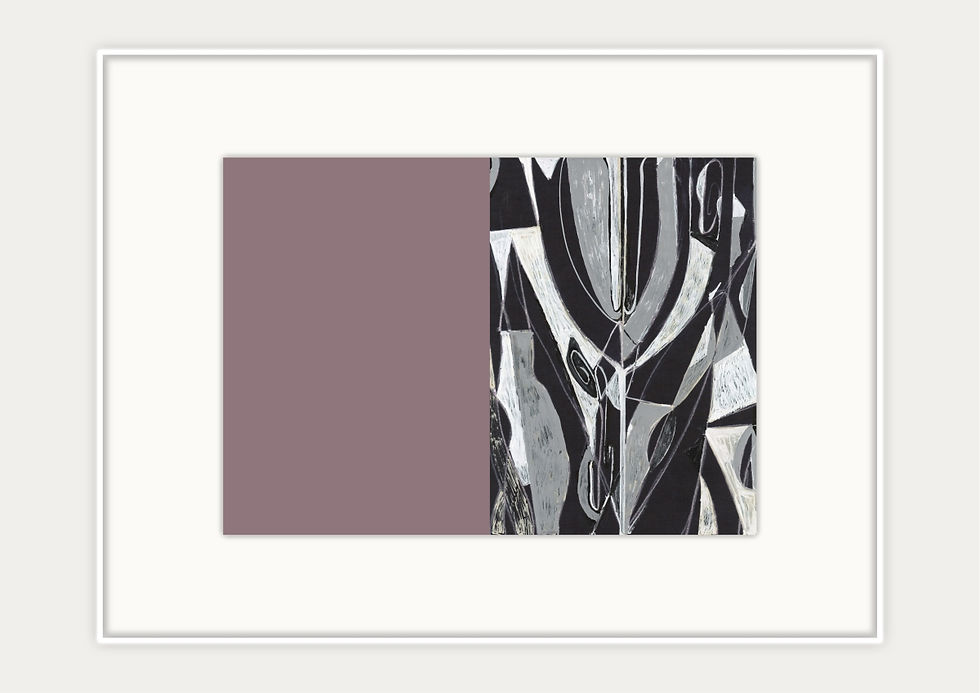 Miniatura: Framed abstract artwork from the Love Letters collection by Su Ai