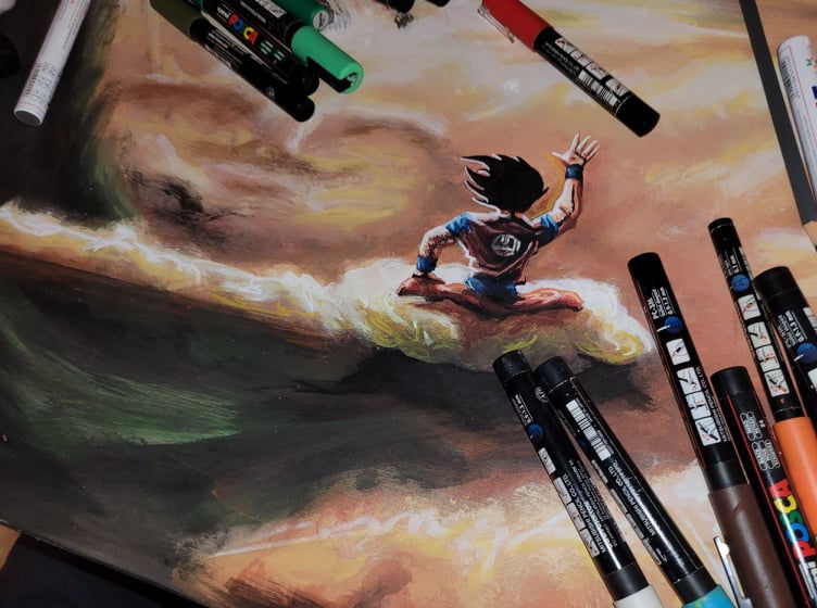 Thumbnail: Tableau shenron et goku