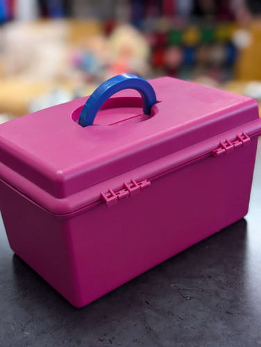 1990's Awesome Mini Caboodle Hot Pink 2720 USA Made | Pack'd House