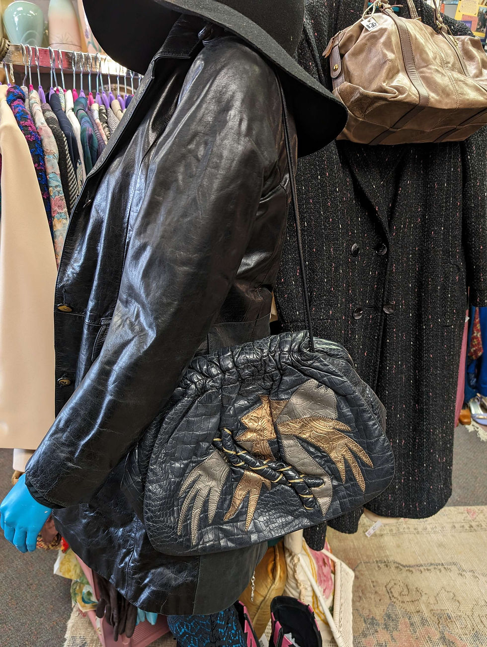 Thumbnail: Vintage ladies shoulder bag