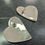 Thumbnail: Large Heart Metal Silver Gold tone Heart Earrings 80's Vibes Stud