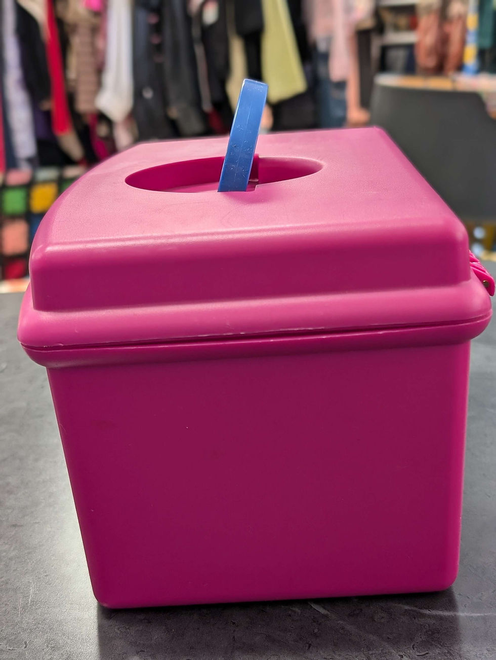 Thumbnail: 1990's Awesome Mini Caboodle Hot Pink 2720 USA Made