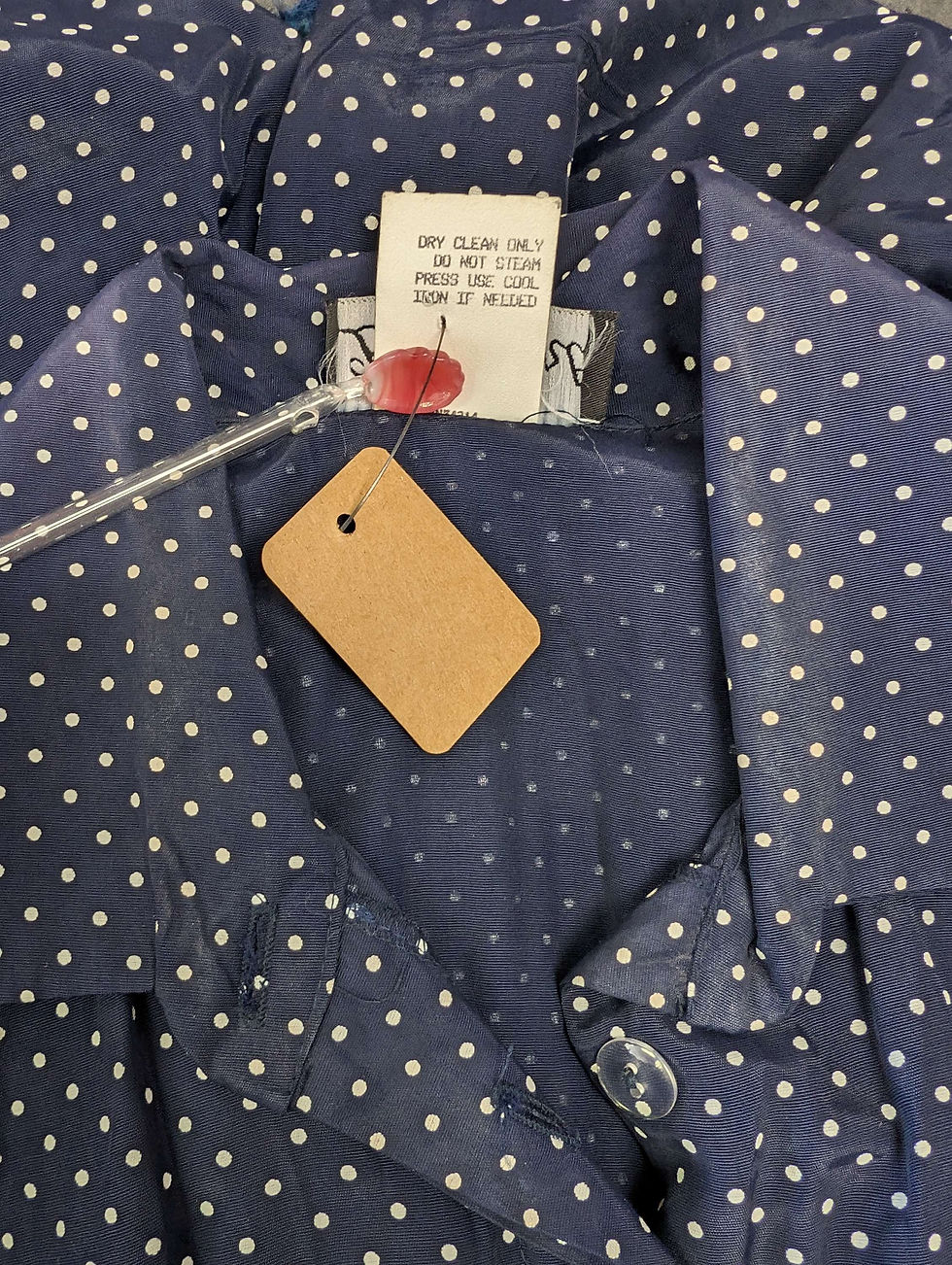 Thumbnail: Vintage Be Smart short suit one piece jumper romper Size 9/10 polka dots