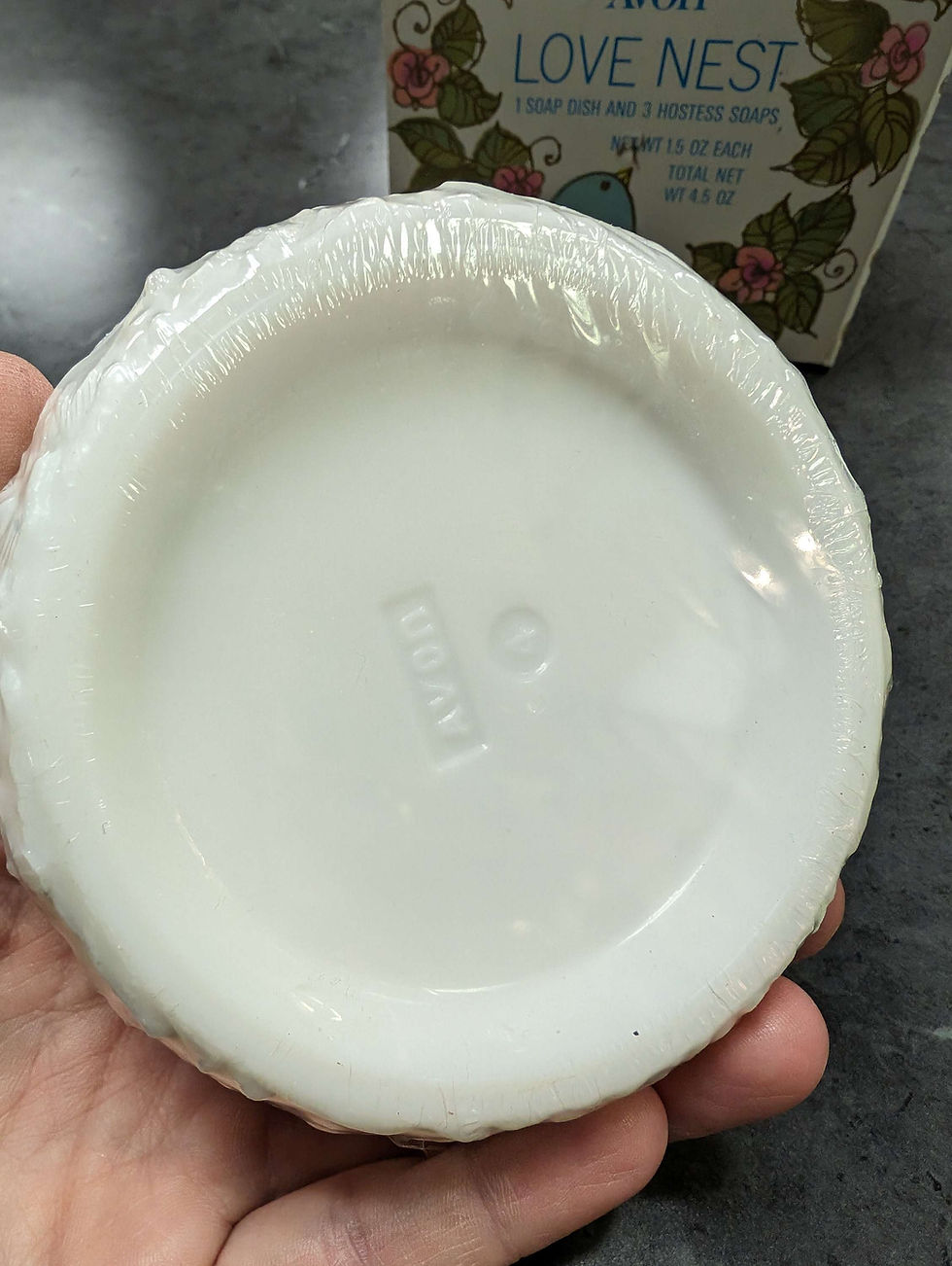 Thumbnail: Vintage Avon 3 birds soap and dish New in plastic deadstock