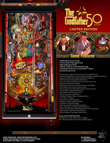 The Godfather Pinball Machine - Limited Edition Model | Flip N Out