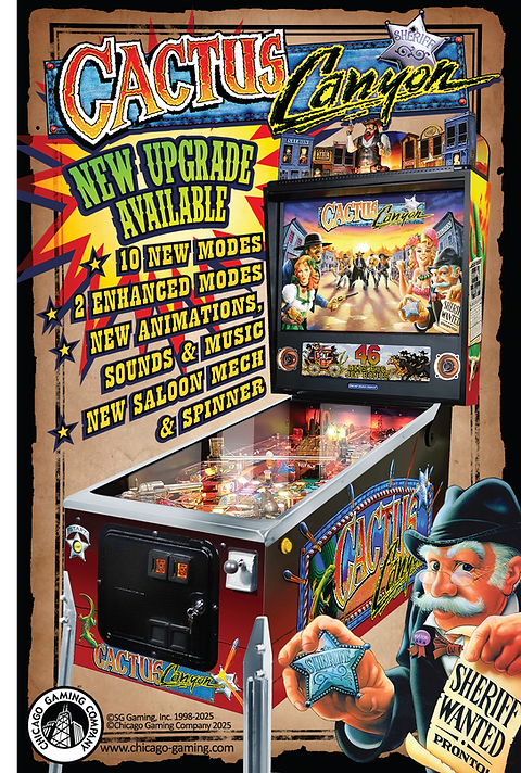 Cactus Canyon Pinball Lyman Sheats Upgrade Kit | Flip N Out Pinball
