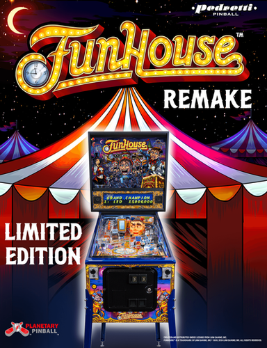 プレイミー　バットベル Funhouse Remake Pinball Machine - Midnight Limited Edition