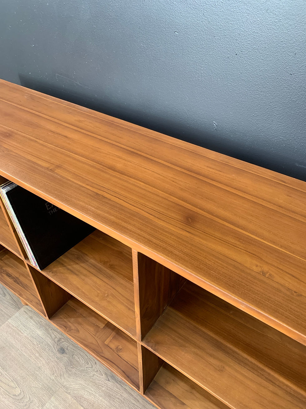 Thumbnail: Two Tier Teak Vinyl Record Storage Sideboard Model 39