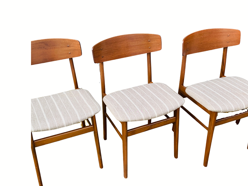 Thumbnail: Set of Four Dining Chairs SAX Denmark 1960s