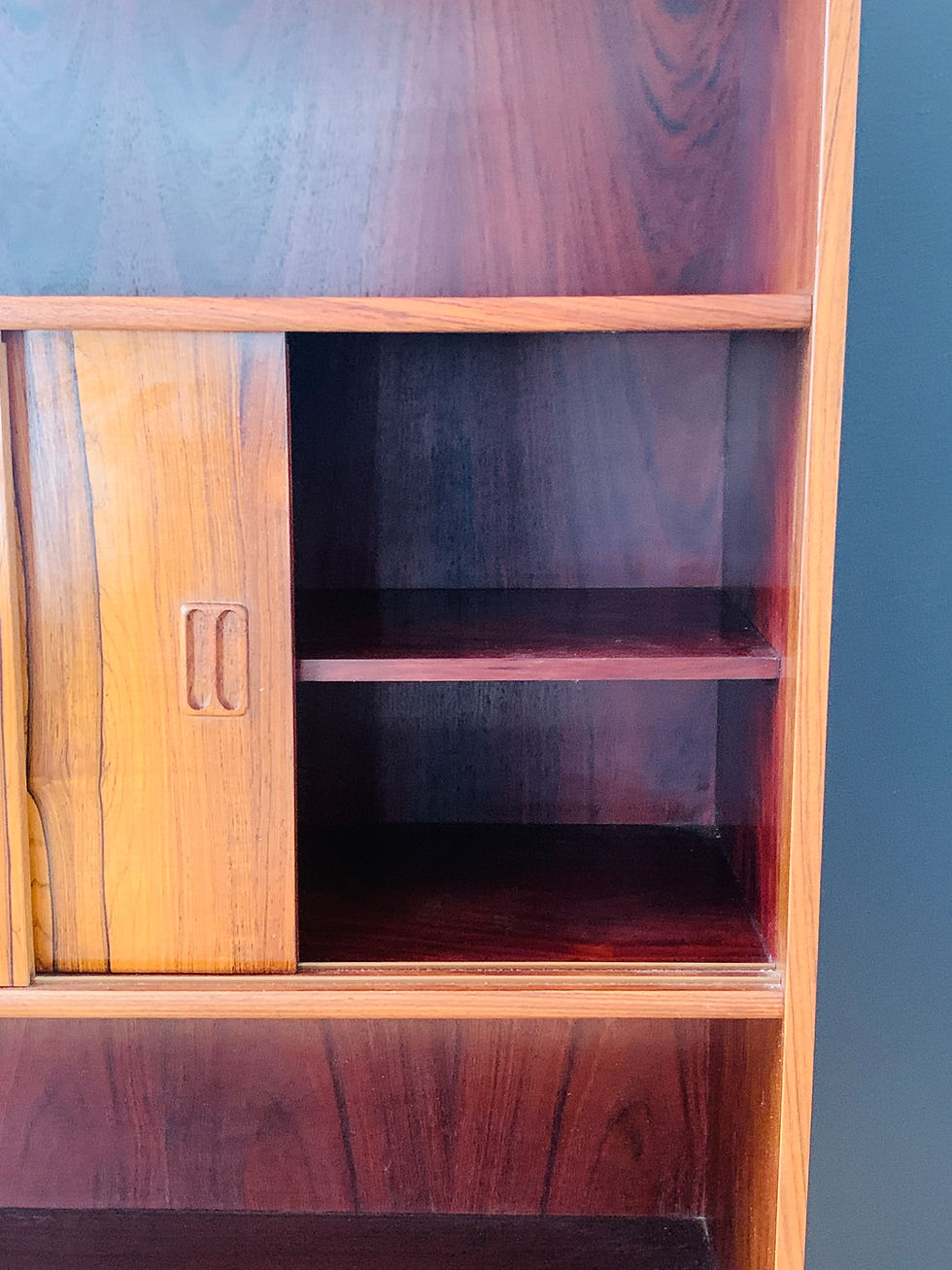 Thumbnail: Danish Rosewood Bookcase With Cabinet