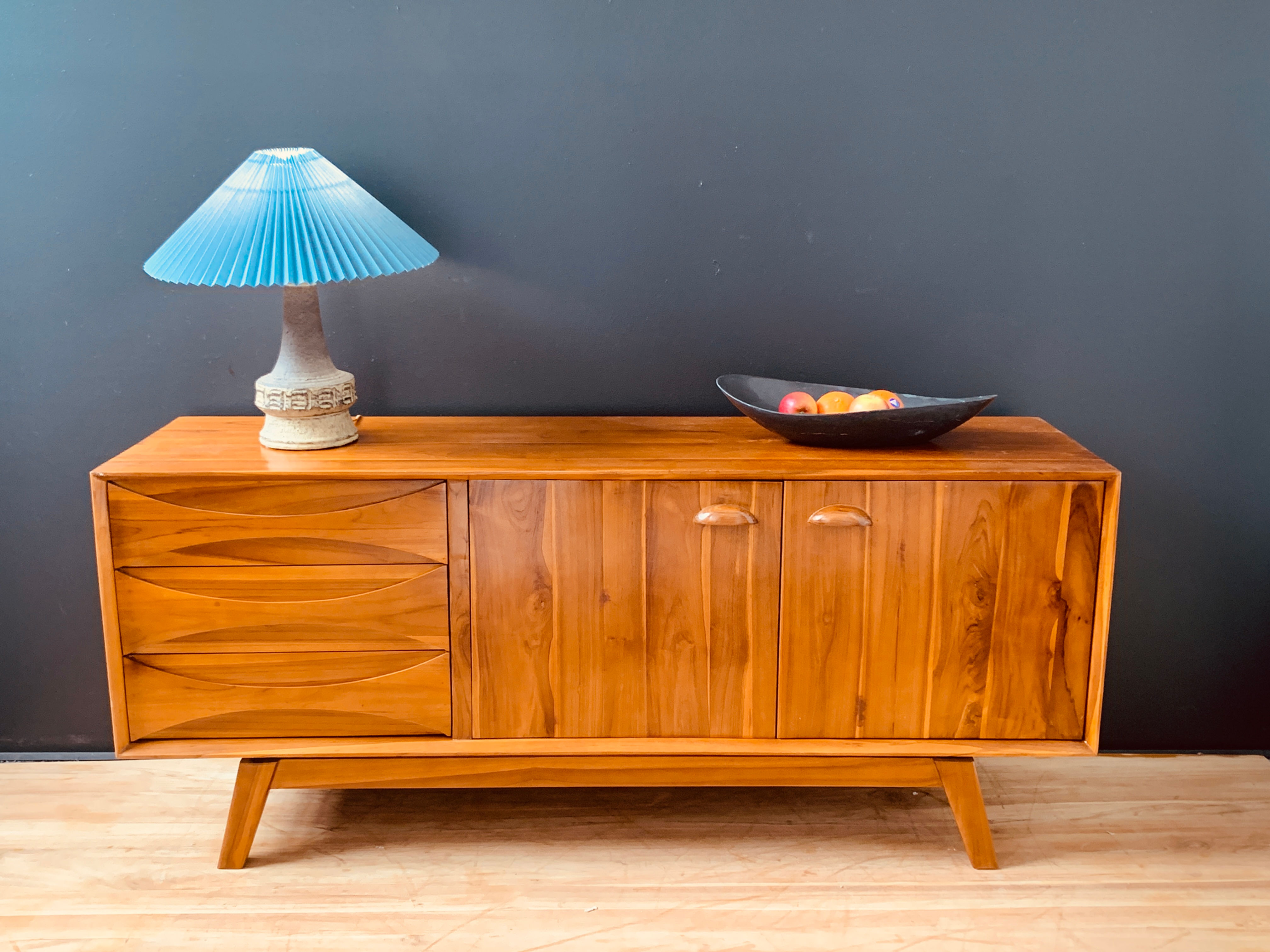 Mid Century Style Teak Sideboard Buffet Model 9D