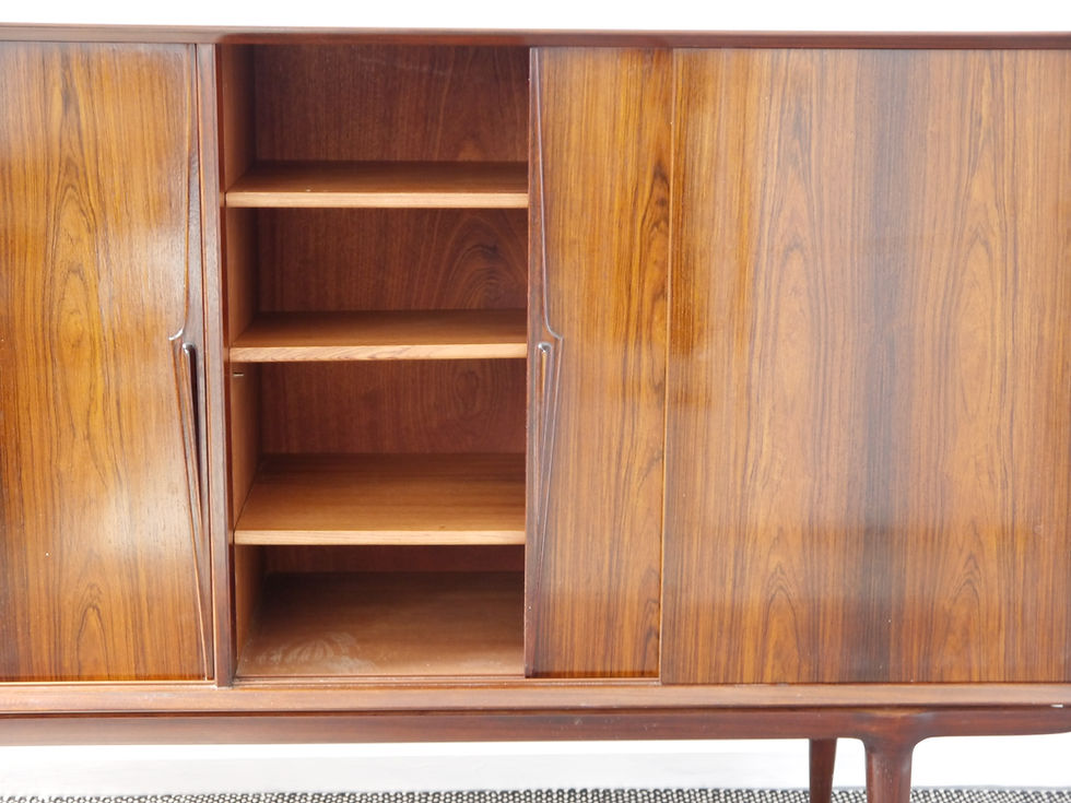 Thumbnail: Gunni Omann Model 19 Rosewood Four Door Sideboard Highboard