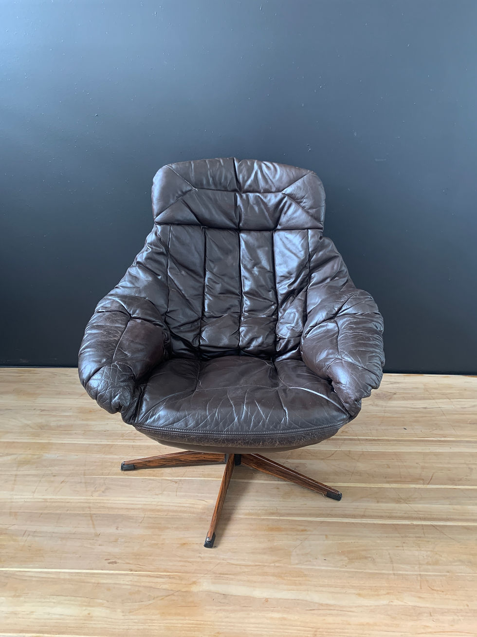 Thumbnail: Danish 1960’s Leather Arm Chair by Bramin